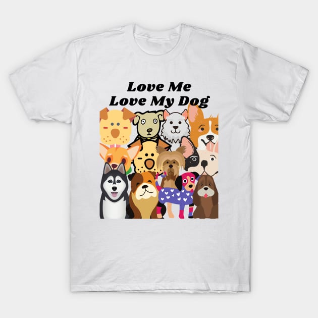Dogs love me shirt top